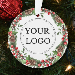 ビジネスのロゴモダンブランドのクリスマスグリーン オーナメント
