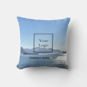 ビジネスのロゴ写真の旅行ツーリズム クッション (正面)