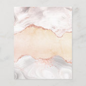 ビジネスのロゴ写真qrコードをインストールしたアゲート大理石 チラシ (裏面)