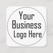 ビジネスのロゴ スクエア名刺 (正面)