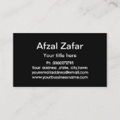 ビジネスのロゴ、住所、連絡パーソナライズされた 名刺 (裏面)