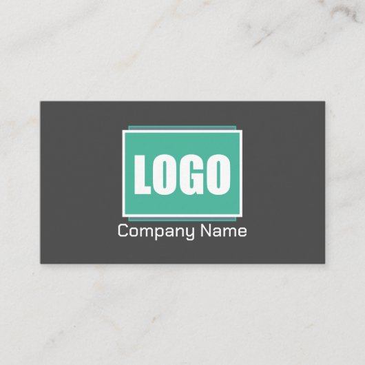 ビジネスのロゴ、住所、連絡パーソナライズされた 名刺 (正面)