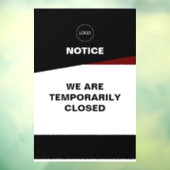 ビジネスの一時的な閉鎖ウィンドウの固定 ウィンドウサイン (シート3)