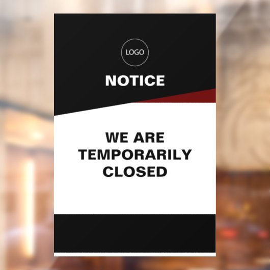 ビジネスの一時的な閉鎖ウィンドウの固定 ウィンドウサイン (シート2)