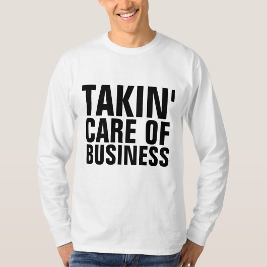 ビジネスの世話をします ヴィンテージTシャツ Tシャツ (正面)