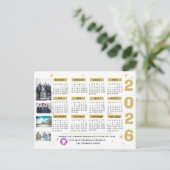 ビジネスの企業の季節的な挨拶の会社のロゴ シーズンポストカード (スタンド正面)