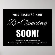 ビジネスの再開が間もなく黒