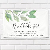 ビジネスの動きに関する発表 横断幕