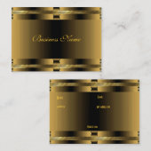 ビジネスの古い金ゴールドアールデコ 名刺 (正面/裏面)