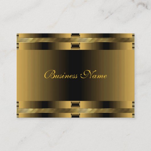 ビジネスの古い金ゴールドアールデコ 名刺 (正面)