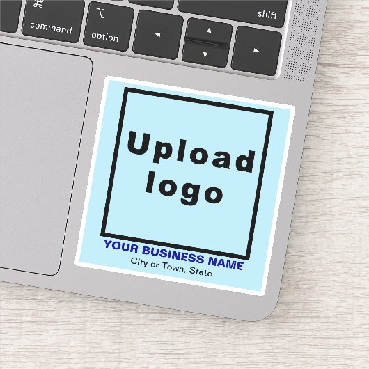 ビジネスの場所ライトブルースクエアビニル シール (詳細)