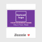 ビジネスの場所（紫の四角形ビニール） シール (シート)