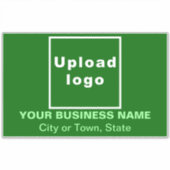 ビジネスの場所(緑の大きい四角形ビニール) シール (正面)