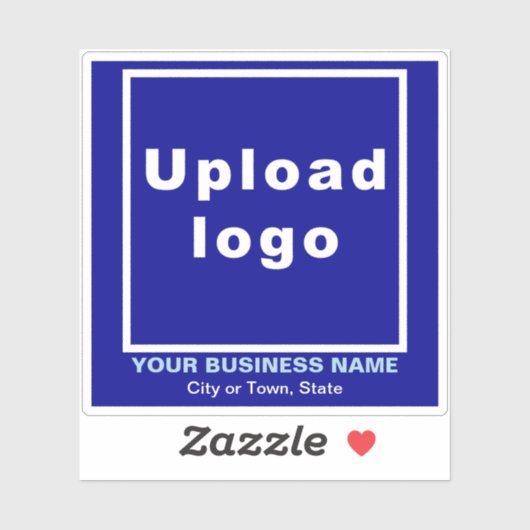 ビジネスの場所Blue Square Vinylステッカー シール (シート)