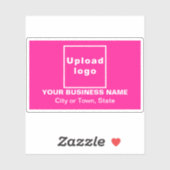 ビジネスの場所Pink Rectangle Vinylステッカー シール (シート)