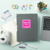 ビジネスの場所Pink Square Vinylステッカー シール (iPadカバー)