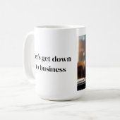 ビジネスの子猫 コーヒーマグカップ (正面左)