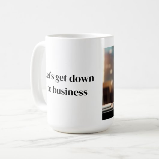 ビジネスの子猫 コーヒーマグカップ (正面左)