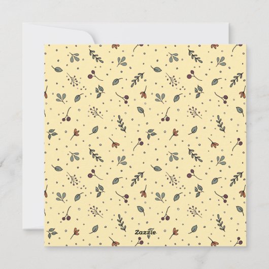 ビジネスの幸せな感謝の気持ち シーズンカード (裏面)