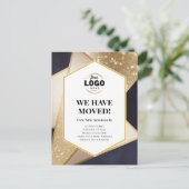 ビジネスの幾何学的な移動を行いました ポストカード (スタンド正面)