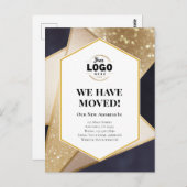 ビジネスの幾何学的な移動を行いました ポストカード (正面/裏面)