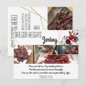 ビジネスの広告カードホワイトローゼス金ゴールドジオメトリ ポストカード (正面/裏面)