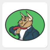 ビジネスの強気 スクエアシール (正面)