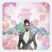 ビジネスの成功と女性のエンパワーメント スクエアシール (正面)