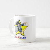 ビジネスの戦士の女性スーパースターマグ コーヒーマグカップ (正面左)