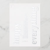 ビジネスの新年グリーンハッピーエイ企業のル 箔シーズンカード (正面)