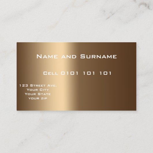 ビジネスの標準サイズと色、名刺 名刺 (裏面)