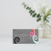 ビジネスの渦巻き 名刺 (スタンド正面)