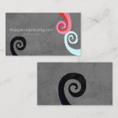 ビジネスの渦巻き 名刺 (正面/裏面)