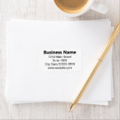 ビジネスの白黒の基本住所 ラベル (インサイチュ)