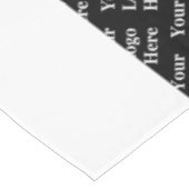 ビジネスの白黒ロゴパターンの会社名 テーブルクロス (アングル)