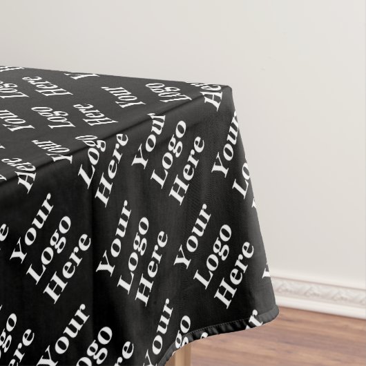 ビジネスの白黒ロゴパターンの会社名 テーブルクロス (インサイチュ)
