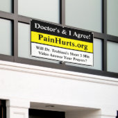 ビジネスの簡易作成 横断幕 (ビルの外側)