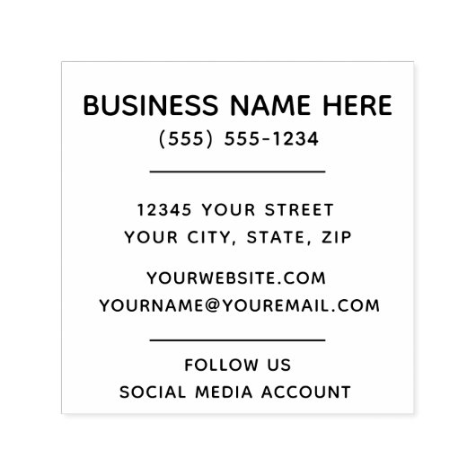 ビジネスの自己印鑑 セルフインキングスタンプ (デザイン)