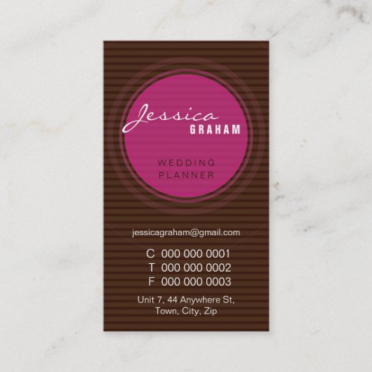 ビジネスはっきりしたカード：：無線1P 名刺 (正面)