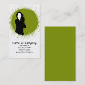 ビジネスはv.2のシルエットを描きます 名刺 (正面/裏面)