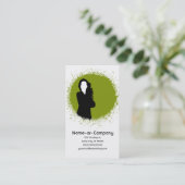 ビジネスはv.2のシルエットを描きます 名刺 (スタンド正面)