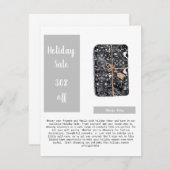 ビジネスへようこそ電子メールリストのプロモーション 案内状 (正面/裏面)