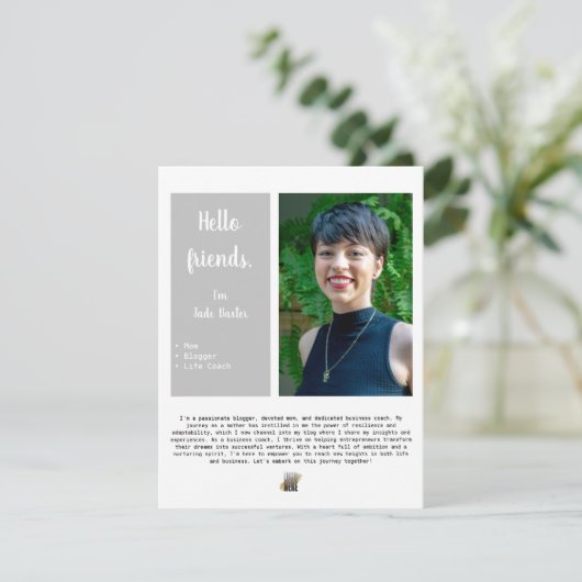 ビジネスへようこそ電子メールリストのプロモーション 案内状 (スタンド正面)