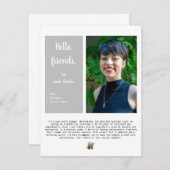 ビジネスへようこそ電子メールリストのプロモーション 案内状 (正面/裏面)