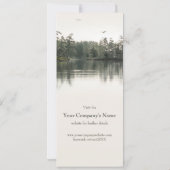 ビジネスまたはチャーチファミリーウィークエンドリトリート素朴ホテル 招待状 (裏面)