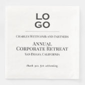 ビジネスまたは企業のイベントカスタムロゴ (正面)