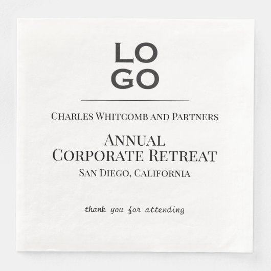 ビジネスまたは企業のイベントカスタムロゴ (正面)