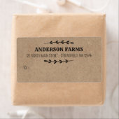 ビジネスまたは個人用のクラフト出荷ラベル ラベル (インサイチュ)