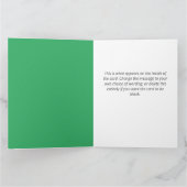 ビジネスまたは団体や組織雪だるまデザインクリスマス カード (内部)