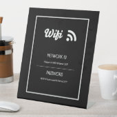 ビジネスまたはAirBnBのWifi署名 台座サイン (インサイチュ)